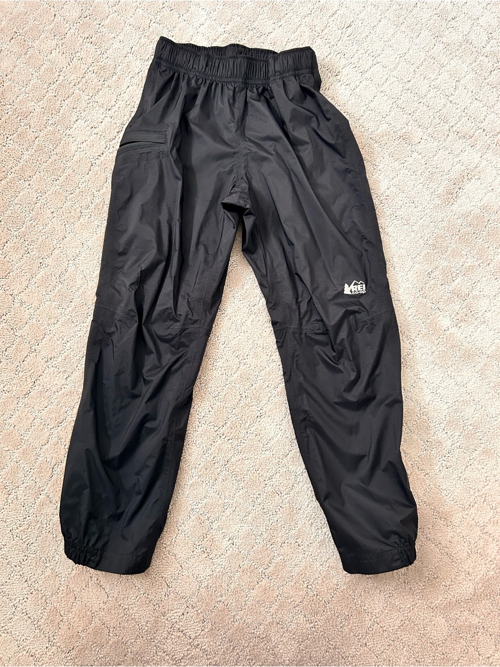 REI Co-op Kids' Black Lightweight Rain Pants